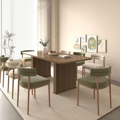 Expandable Dining Table, 78.74 Inch to 62.99 Inch Extendable Dining Table for 6 8 10, Retro Kitchen Table with a 15.75-inch Middle Leaf for Dining Room, Kitchen Small Furniture, White Oak