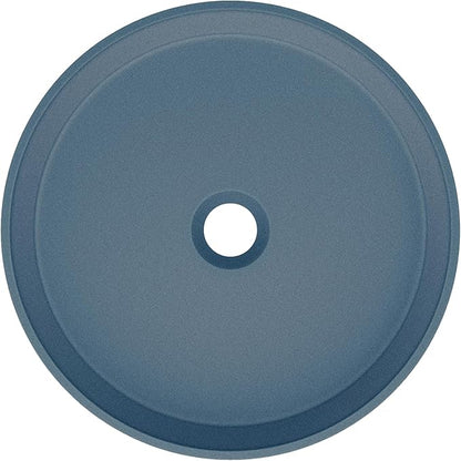 Swiss Madison Lisse 14.5" Concrete Round Vessel Sink in Matte Royal Blue