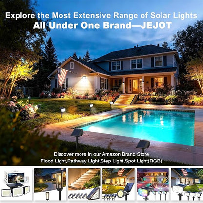 Solar Pathway Lights Outdoor,8 Pack Warm Garden Lights Solar Powered Waterproof IP65,Auto On/Off Outdoor Light for Lawn Patio Walkway Driveway Decor Landscape Lighting