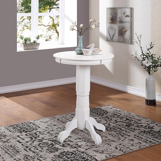 Florence 42" Height Pub Table - White