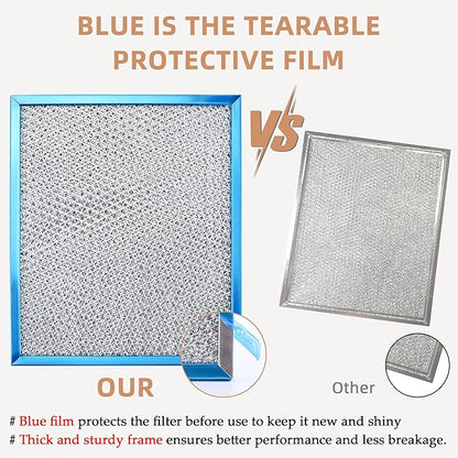 S97006931 Range Hood Filter by Fetechmate Compatible with Br-oan Nu-tone BP29 NY NV Series Range Hood 97006931 Aluminum Filter Replace 1172137, 5-3078, 88150, 99010121-10.5 x 8.75in - 4 PACK