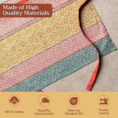 Maison d' Hermine 100% Cotton Apron for women with Pocket Kitchen Chef Apron for Men Cooking Mothers Day Gifts