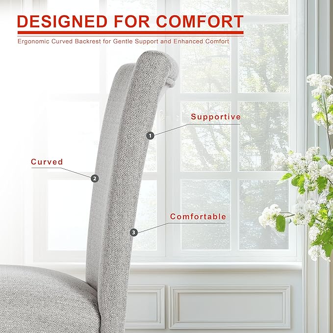 HomePop Classic Parsons Dining Chair - Light Gray (Single Pack)