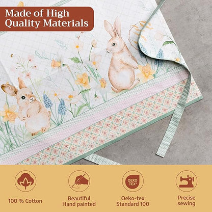 Maison d' Hermine 100% Cotton Apron for women with Pocket Kitchen Chef Apron for Men Cooking Mothers Day Gifts