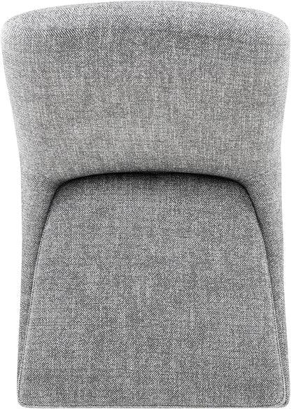 KISLOT Modern Dining Chair Set of 2 Upholstered Performance Fabric Mid Century Comfy Armlesschair for Kitchen Living Room,1 Box