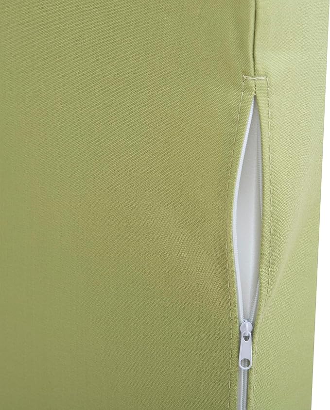 Linon Tobin Natural & White Dining Nook with Hidden Storage Spaces Includes Apple Green Cushion Set and Pillows