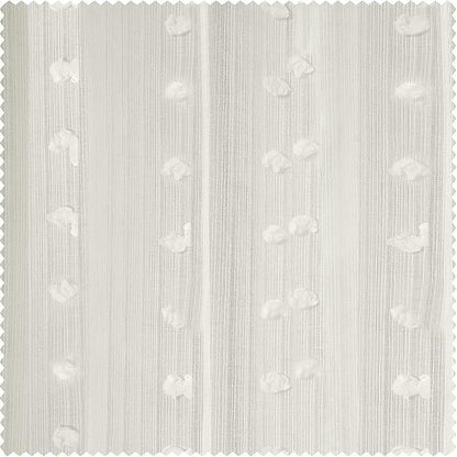 HPD Half Price Drapes Patterned Faux Linen Sheer Curtains For Living Room 50 X 84 (1 Panel), Rod Pocket Window Curtains for Bedroom, Strasbourg Dot