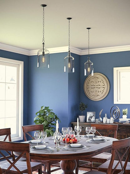 Kenroy Home Capri 1 Light Mini Pendant with Blackened Oil Rubbed Bronze Finish, Casual Style, 15.25" Height, 6.125" Width, 6.125" Depth