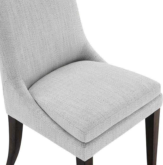 KISLOT Modern Dining Chair Set of 2 Upholstered Performance Fabric Mid Century Comfy Armlesschair for Kitchen Living Room,1 Box