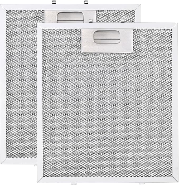 Upgraded Range Hood Filter Replacement 9x10.25Inch (230x260mm) 4-Layer S97018029 Aluminum Mesh Hood Vent Filter, HR Huare Technology Grease Filter, fits Broan B5 Series, Alternative 1932913, 2pack