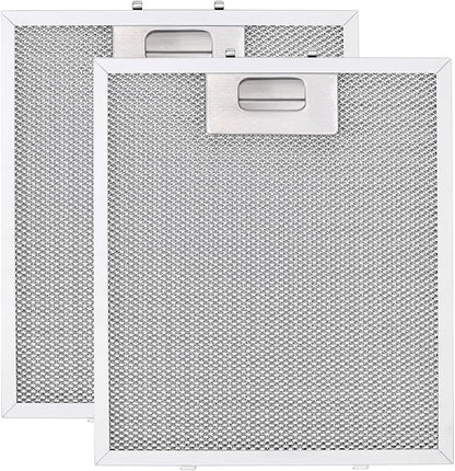 Upgraded Range Hood Filter Replacement 9x10.25Inch (230x260mm) 4-Layer S97018029 Aluminum Mesh Hood Vent Filter, HR Huare Technology Grease Filter, fits Broan B5 Series, Alternative 1932913, 2pack