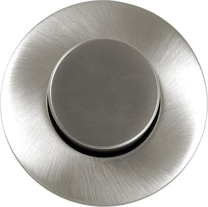 Westbrass ASB-RB3-07 Sink Top Waste Disposal Replacement Air Switch Trim Only, Raised Button, Satin Nickel