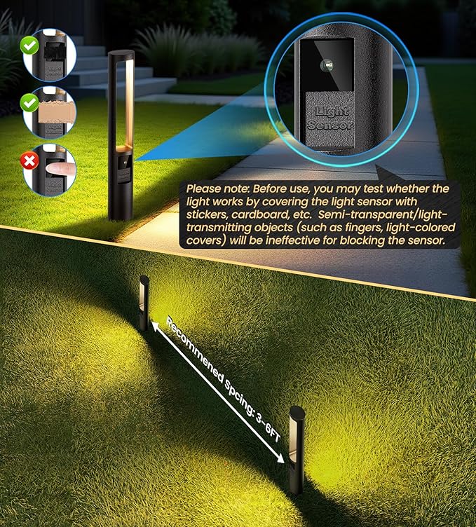 MEIKEE 5W Pathway Lights Low Voltage, 12-24V Auto On/Off Landscape Lights with 100W Transformer 100FT Cord, 2700K Warm White Aluminum Landscape Outdoor Lighting for Yard Path Garden Lawn 12-Pack