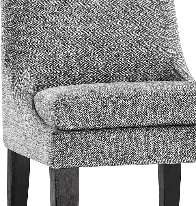 KISLOT Modern Dining Chair Set of 2 Upholstered Performance Fabric Mid Century Comfy Armlesschair for Kitchen Living Room,1 Box