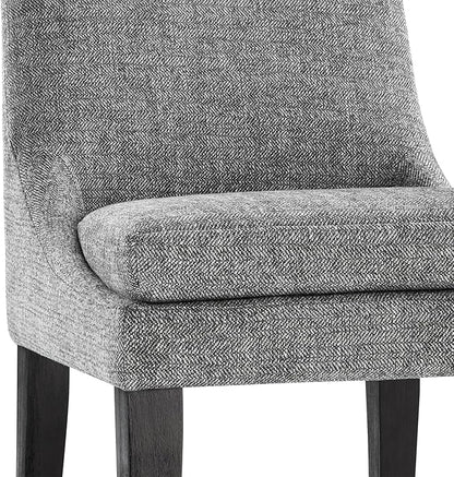 KISLOT Modern Dining Chair Set of 2 Upholstered Performance Fabric Mid Century Comfy Armlesschair for Kitchen Living Room,1 Box