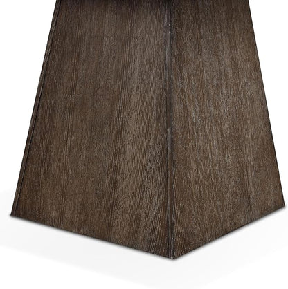 Furniture of America Rafferty Modern Solid Wood 54-inch Square Counter Height Dining Table with Genuine White Marble Tabletop and Tapered Pedestal Base, for Home Kitchen, Living Room, Dark Walnut