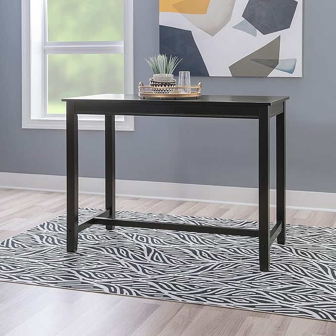 Linon Claridge Black 36 inch Height Bar Table