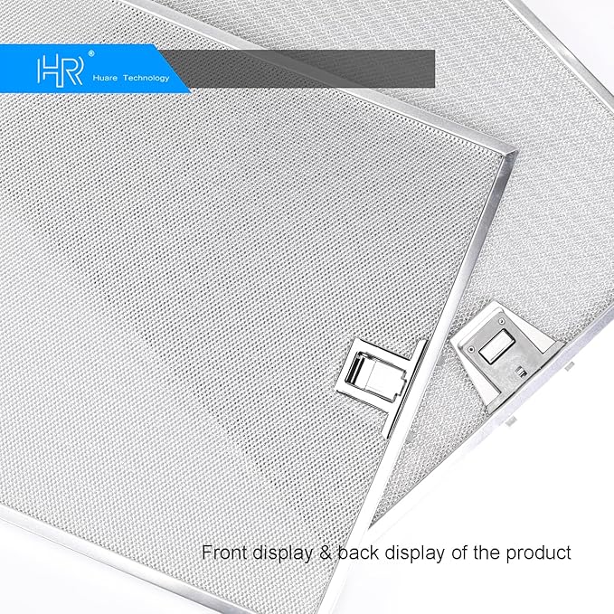 Range Hood Filter Replacement, 30 In Pyramid Wall Mount Range Hood Filters Replacement, Vissani-WA0575, Grease Filters 13.54x14.41Inch (344x366mm), Aluminum Vent Filter from Huare Technology, 2PCS