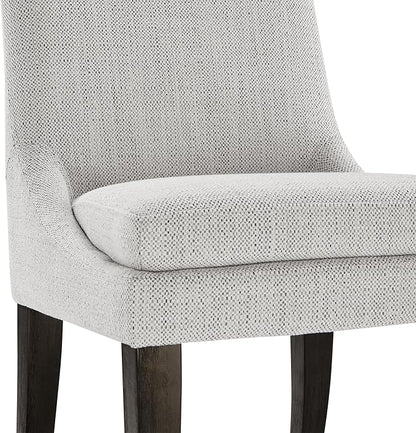 KISLOT Modern Dining Chair Set of 2 Upholstered Performance Fabric Mid Century Comfy Armlesschair for Kitchen Living Room,1 Box