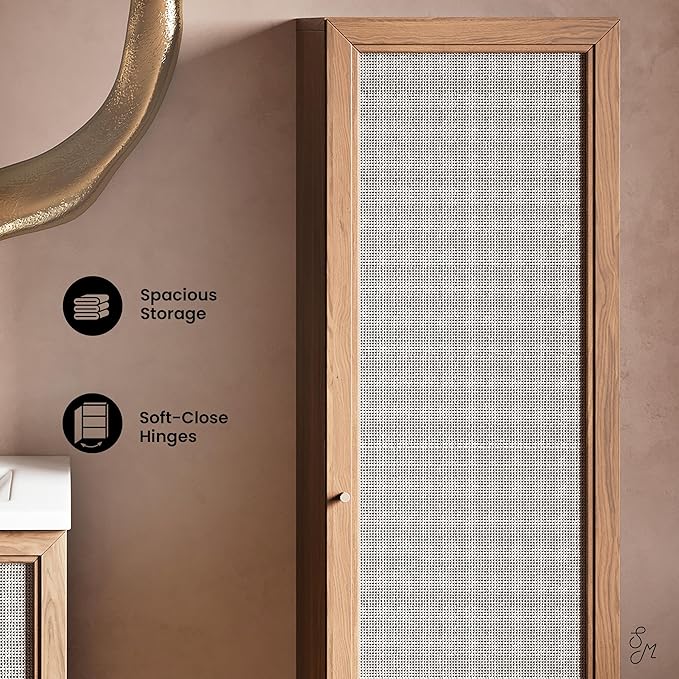 Classé 15" W x 60" H x 15" D Linen Cabinet in Oak