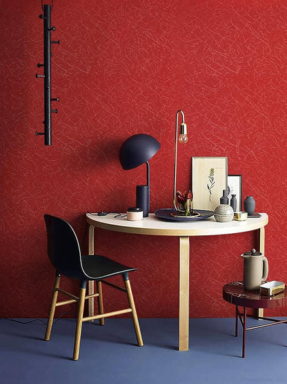 Safiyya Wallpaper Red Silk Peel and Stick Wallpaper Textured Red Contact Paper Removable Solid Color Decorative Self Adhesive Wall Paper Vinyl Rolls 118"x 17.3"