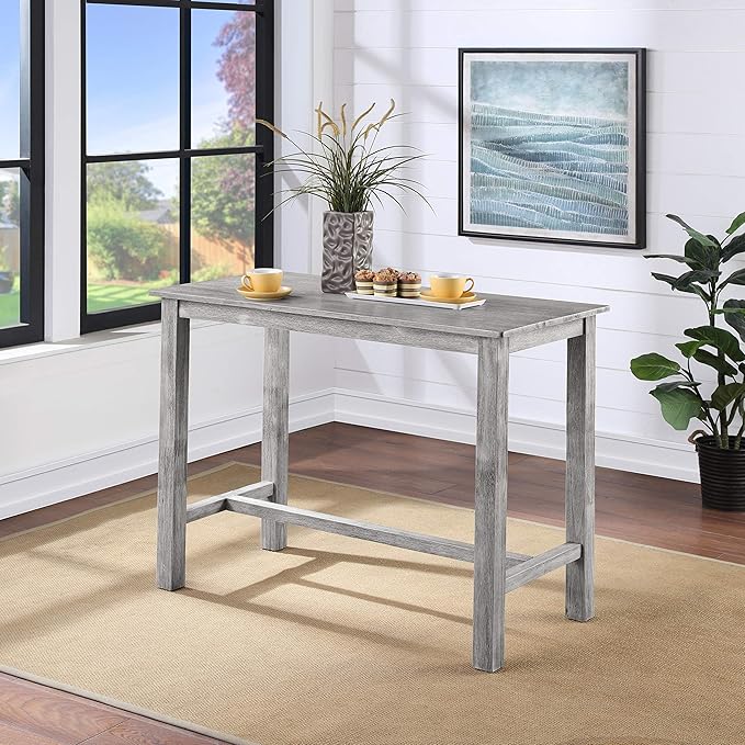 Boraam Sonoma Pub Table - Storm Gray Wire-Brush