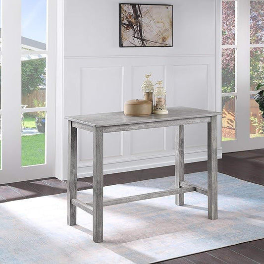 Boraam Sonoma Pub Table - Storm Gray Wire-Brush
