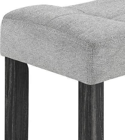 LKTART Dining Bar Table and Chairs Set 5 Piece Bar Table Set, Industrial Breakfast Table with 4 Padded Stools for Kitchen Dining Room Living Room (Black + Gray)