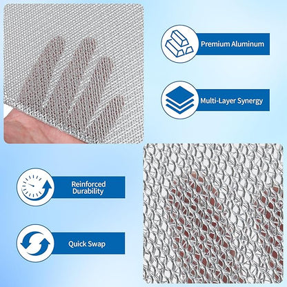S99010370 Range Hood Filter for Broan PM250, PM390, 99010370, 2002603, B08087922, AP5950107, SB08087661, Aluminum Grease Filters, Range Hood Replacement Parts Easy Install