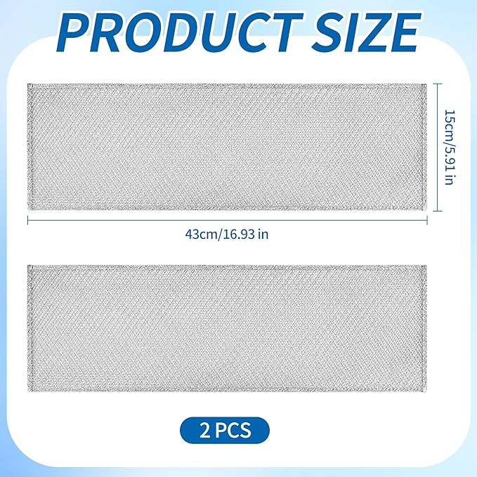 S99010370 Range Hood Filter for Broan PM250, PM390, 99010370, 2002603, B08087922, AP5950107, SB08087661, Aluminum Grease Filters, Range Hood Replacement Parts Easy Install