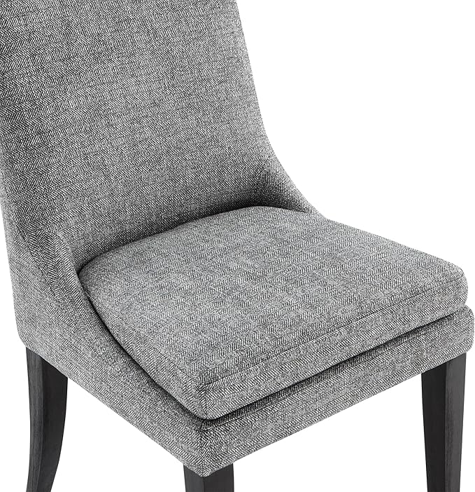 KISLOT Modern Dining Chair Set of 2 Upholstered Performance Fabric Mid Century Comfy Armlesschair for Kitchen Living Room,1 Box