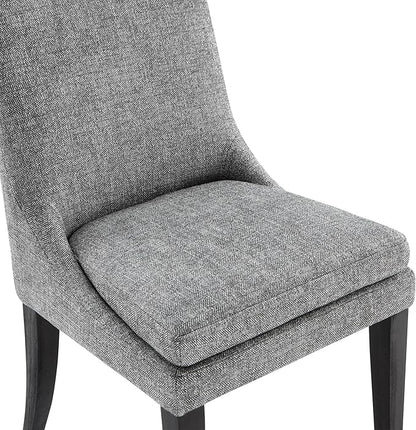 KISLOT Modern Dining Chair Set of 2 Upholstered Performance Fabric Mid Century Comfy Armlesschair for Kitchen Living Room,1 Box