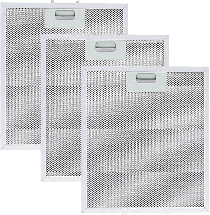 Updated Range Hood Filters 10.5 x 12 Inch W10169961A Compatible with Whirlpool Stove Hood Vent Filter by Wadoy, Replacement 3 Pack 5-Layer Aluminum Mesh Range Hood Filter Metal Slip Joints