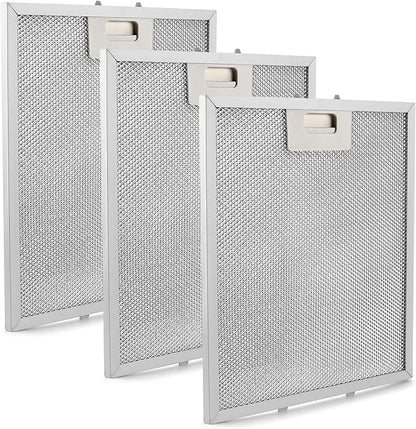 Updated W10169961A Range Hood Filter Replacement 10.5 X 12 in Fit for Whirlpool Hoods KXI2536YSS JVI0636LS0 GXW6530DXS3 Replaces W10875058 W11245983 Hood Vent Grease Filter by AMI PARTS (3 pack)