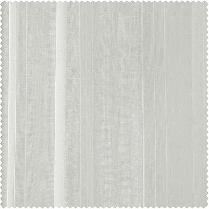 HPD Half Price Drapes Striped Faux Linen Sheer Curtains for Living Room or Bedroom 50 X 96 (1 Panel), Rod Pocket Window Curtains for Bedroom, Bordeaux