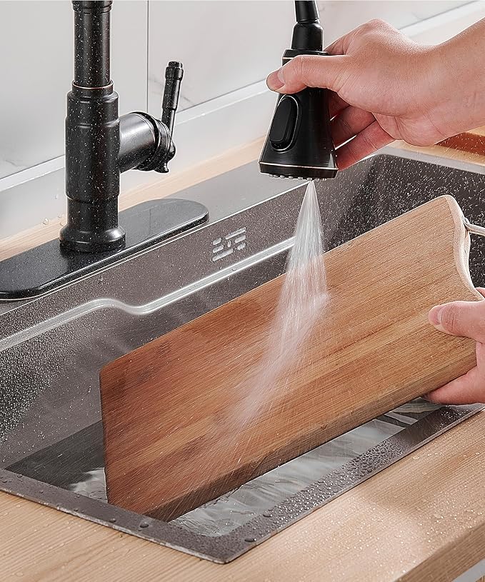 FORIOUS Vintage Kitchen Faucets with Pull Down Sprayer, Oil Rubbed Bronze, High Arc Single Handle Stainless Steel Antique Pull Out Sink Faucet for Farmhouse Camper Rv Bar, Fit for 1 or 3 Hole