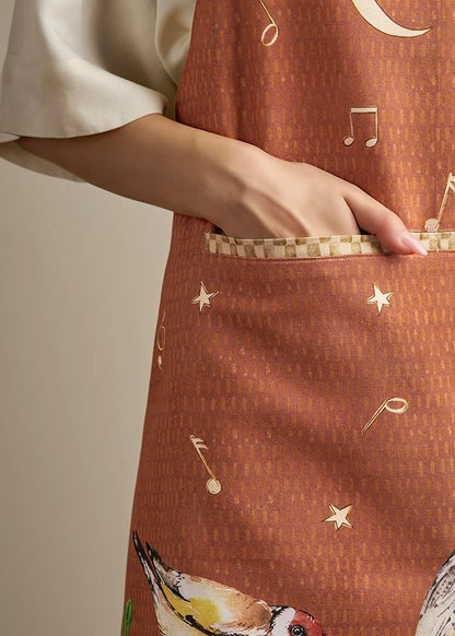 Maison d' Hermine 100% Cotton Apron for women with Pocket Kitchen Chef Apron for Men Cooking Mothers Day Gifts