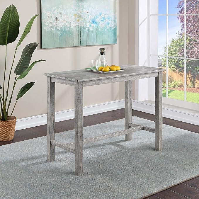 Boraam Sonoma Pub Table - Storm Gray Wire-Brush
