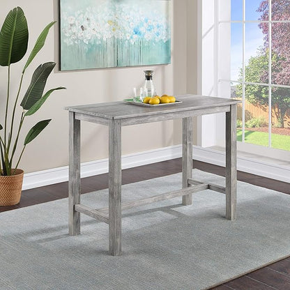 Boraam Sonoma Pub Table - Storm Gray Wire-Brush