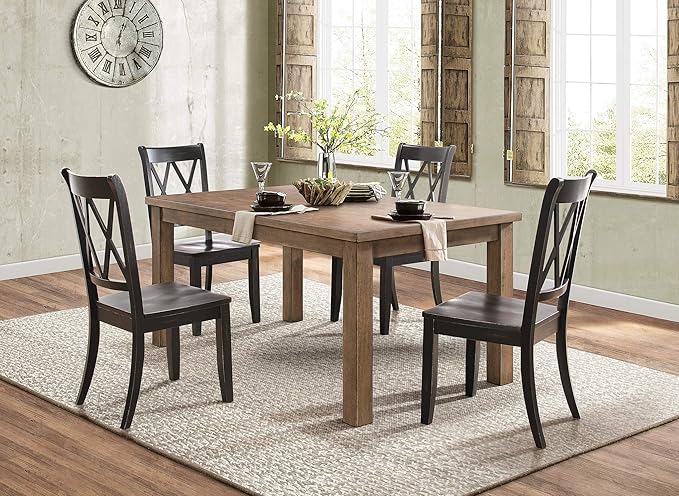 Lexicon 5-Piece Dining Set, Black