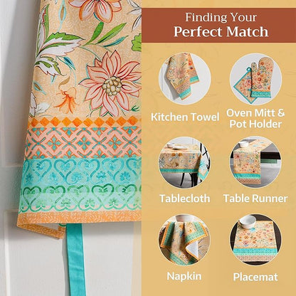Maison d' Hermine 100% Cotton Apron for women with Pocket Kitchen Chef Apron for Men Cooking Mothers Day Gifts