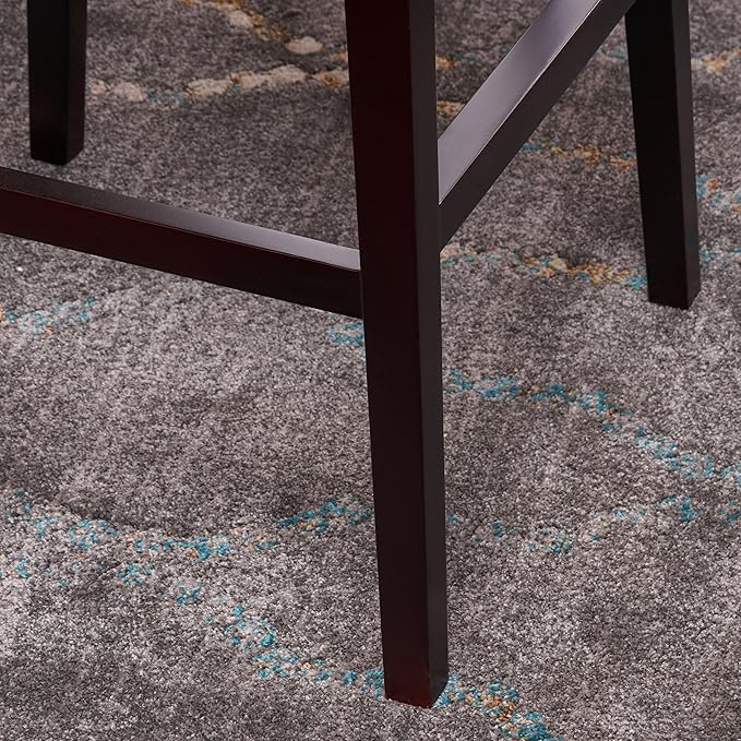 30.75 Inch Swivel Height Bar Stools, Wood e,Fabric Sponge Cushion and Upholstered,Simple Style bar Chair Bar Chairs for Kitchen Island,Bedroom,Dining Room.