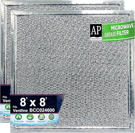 4X 8x8 inches Premium Ultra-Flow Heavy-Duty Range Hood Filter Replacement Compatible with Ventline BCC024600 Exhaust Fan Aluminum Mesh Grease Filter for Stove Vent Filter Kitchen Oven (4)