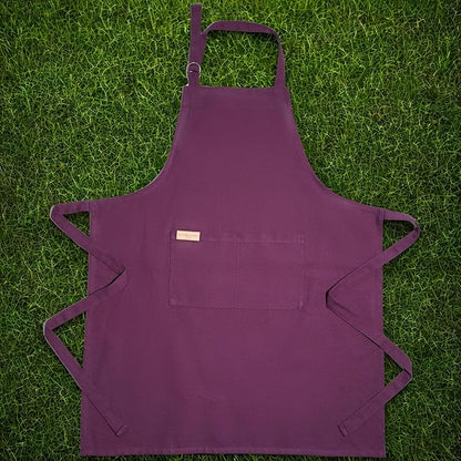 100% Cotton Kitchen Apron with 2 Pockets – Adjustable Chef Apron for Cooking Baking BBQ – Unisex Apron