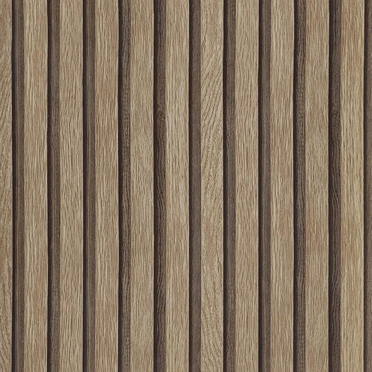 Yun-aeon Natural Wood Peel and Stick Wallpaper Wood Slats - 17.3"x 160" Light Tan Self-Adhesive Waterproof Vinyl Removable Wall Paper for Wall Decor Bedroom
