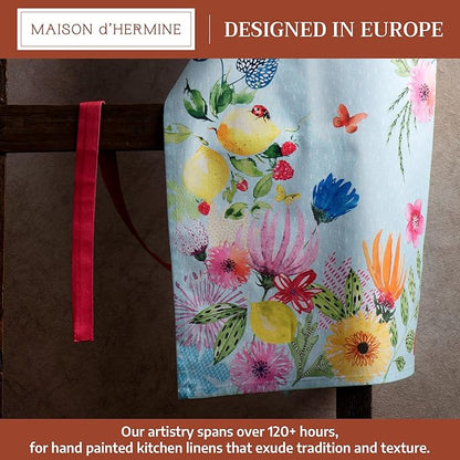 Maison d' Hermine 100% Cotton Apron for women with Pocket Kitchen Chef Apron for Men Cooking Mothers Day Gifts