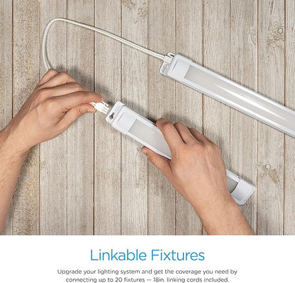 Enbrighten Premium Linkable Under Cabinet Fixture, 36in, LED, Linkable, 1220 Lumens, 3000K Warm White, 38847-T1