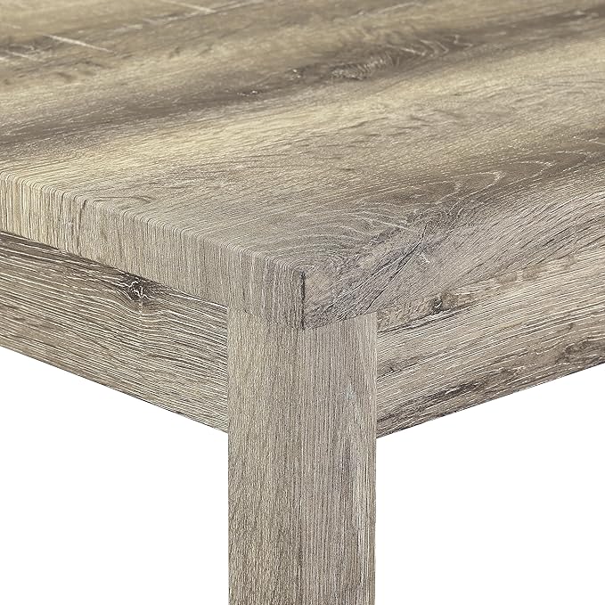 4-Piece Farmhouse Kitchen Table Stool Set with Power Outlets, Industrial Dining Tables with 3 Upholstered Stools, Wooden Counter Table Chairs w/Charging Station&2 USB Ports, Brown+Beige