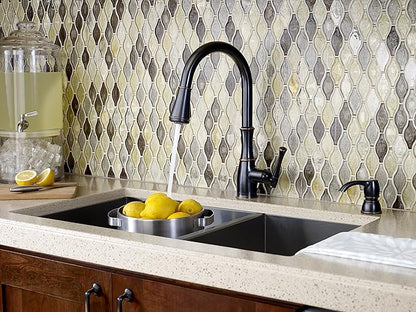 Pfister Wheaton Kitchen Faucet with Pull Down Sprayer and Soap Dispenser, Single Handle, High Arc, Tuscan Bronze Finish, GT529WH1Y
