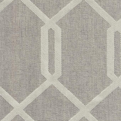 HomePop Classic Parsons Dining Chair - Pewter Gray Cream Lattice (Set of 2)